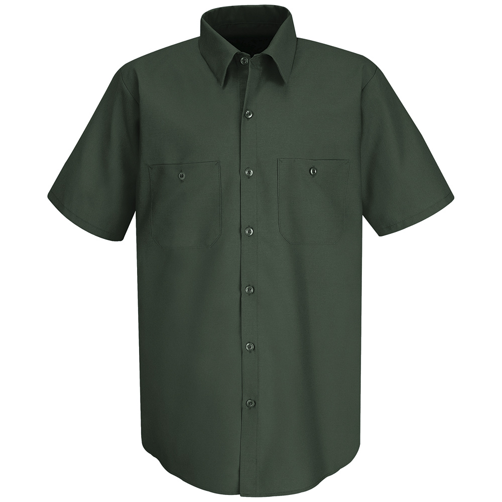Wrinkle-Resistant Short Sleeved Cotton Work Shirt - SC40